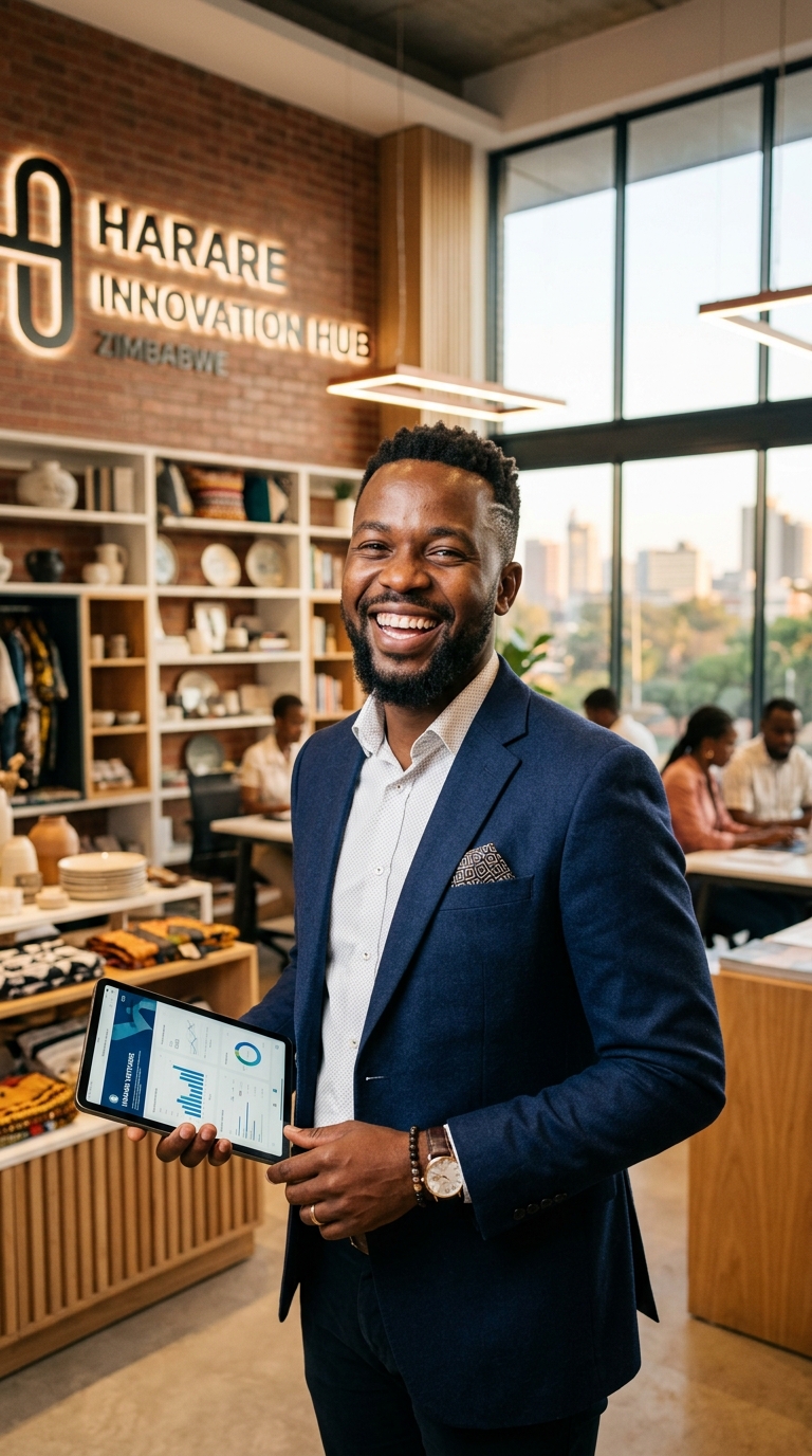 Zimbabwean business owner advertising on TariAds